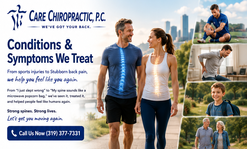 Conditins We Treat at Care Chiropractic in Marion IA