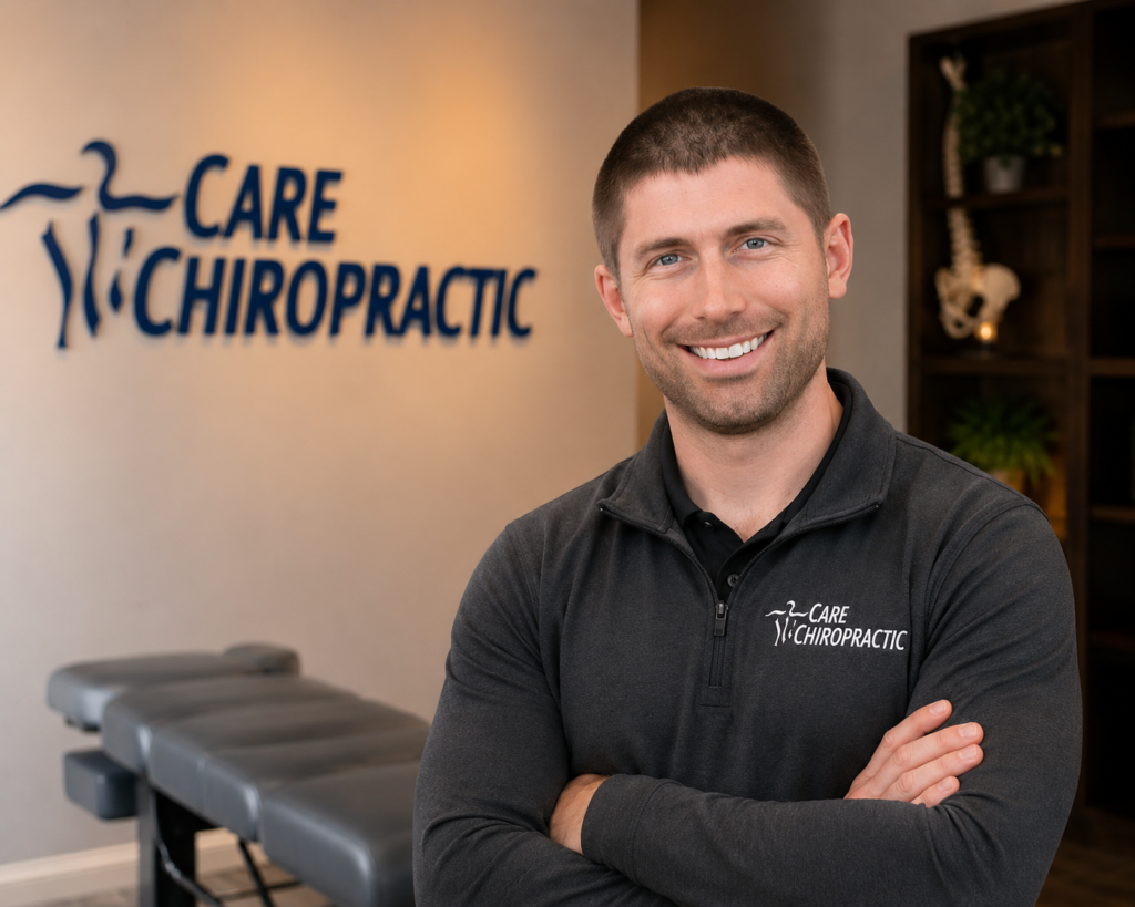 Dr. Casey DeVries at Care Chiropractic in Marion IA 52302.