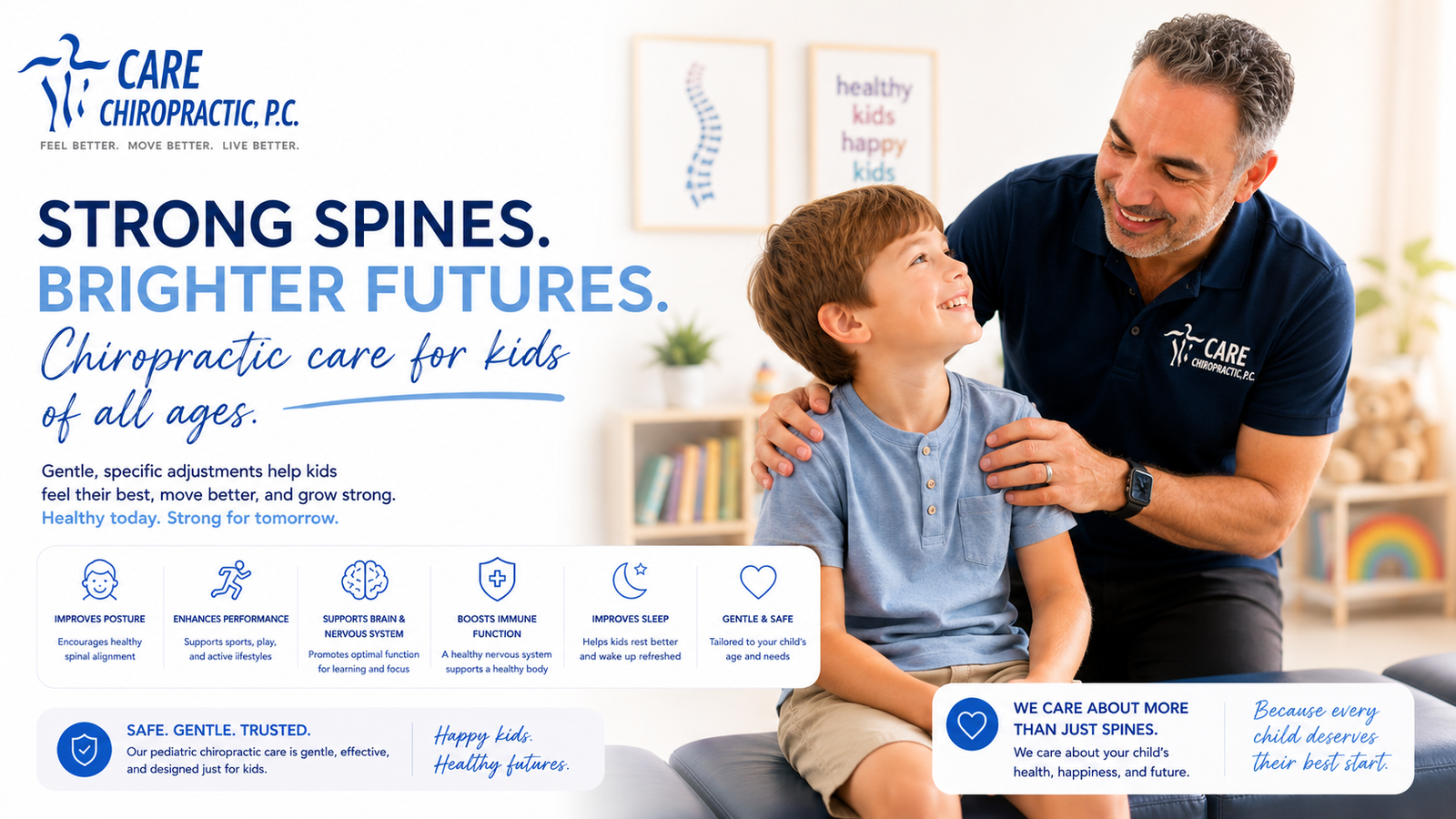 Pediatric Chiropractic Care at Care. Chiropractic in Marion IA.