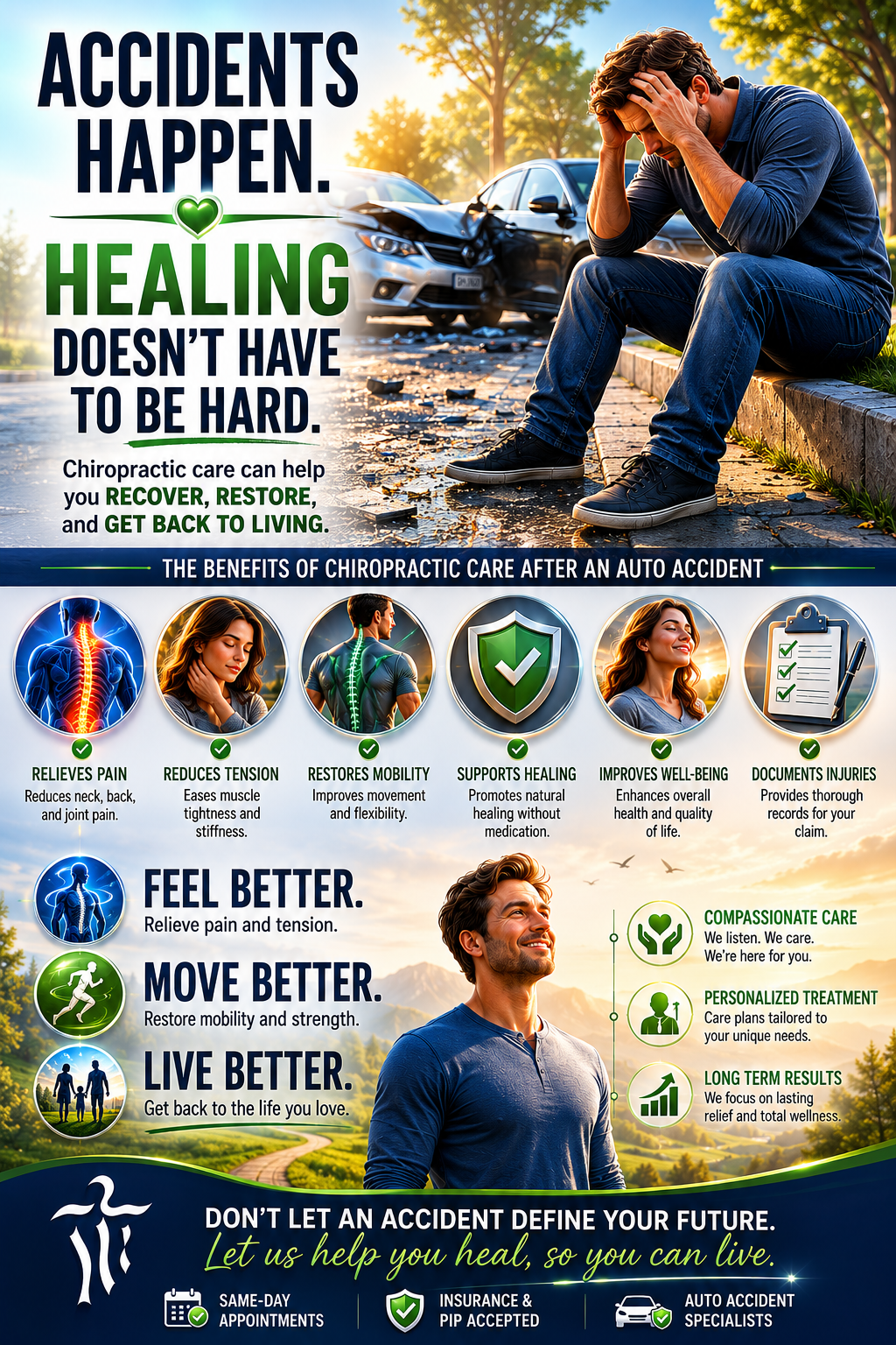 Auto Accident Care at Care Chiropractic in Marion IA.
